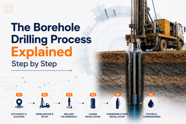 Borehole drilling process rig drilling in Ibadan